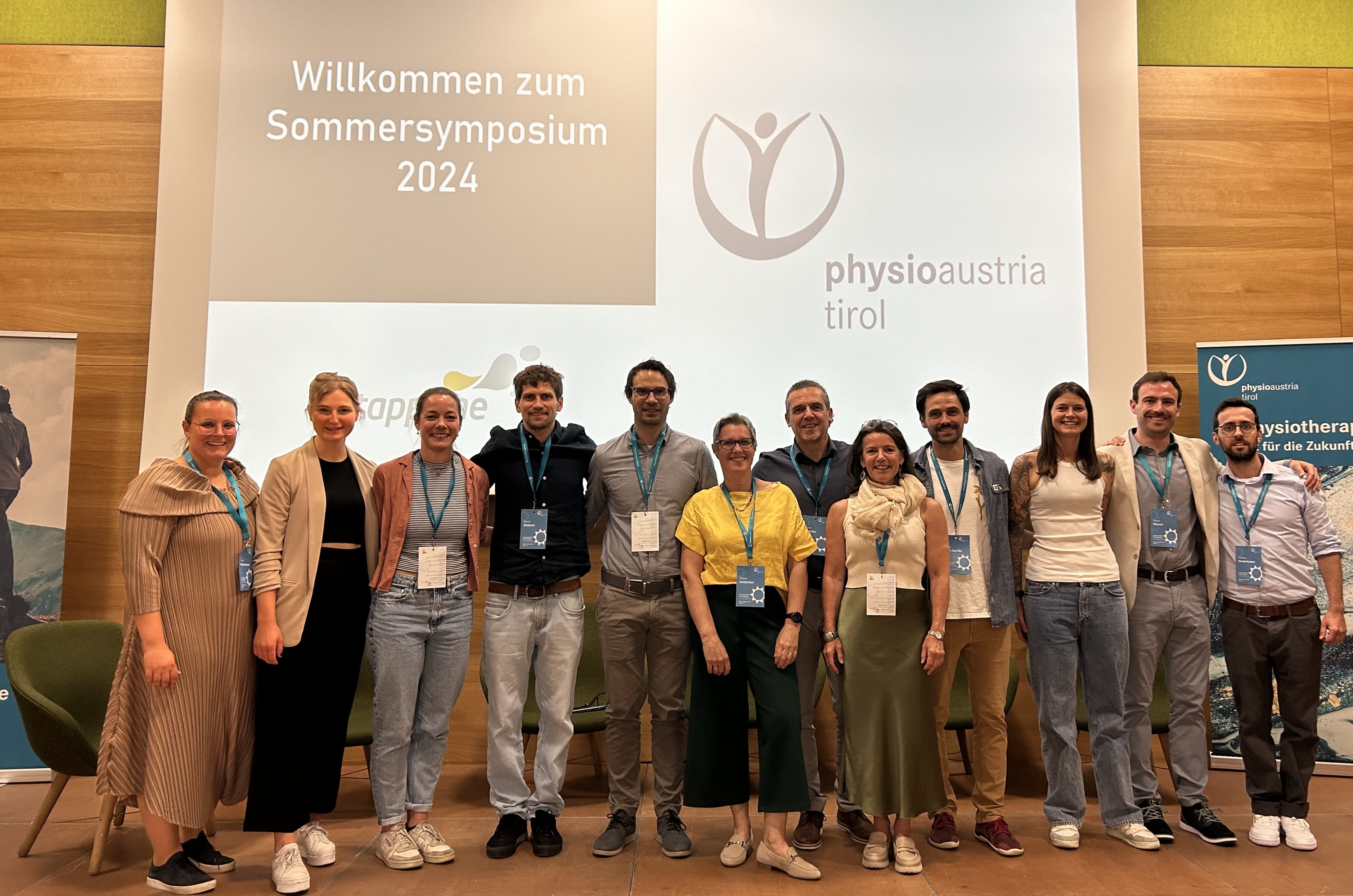 Team Physio Austria Tirol und Referent*innen beim Sommersymposium